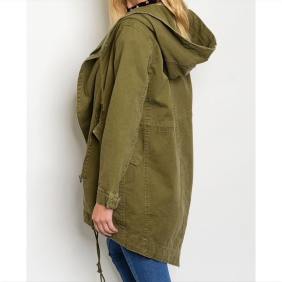 Army Green Utility Jacket - Picture 3 of 5